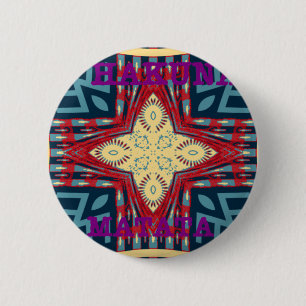 Hakuna Matata Hoop ontwerp Ronde Button 5,7 Cm
