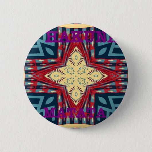 Hakuna Matata Hoop ontwerp Ronde Button 5,7 Cm (Voorkant)