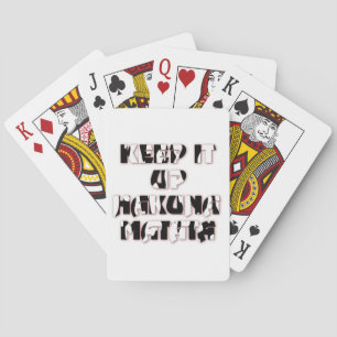 Hakuna Matata Hou het vol cadeaus Pokerkaarten