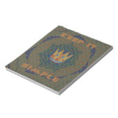 Hakuna matata houdt het eenvoudig notitieblok (Linkerzijde)