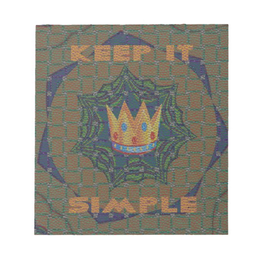 Hakuna matata houdt het eenvoudig notitieblok (Voorkant)