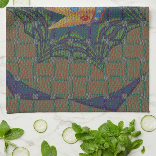 Hakuna matata houdt het eenvoudig theedoek (Gevouwen)