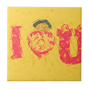 Hakuna Matata I love U Swahili word Text betekenin Tegeltje