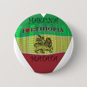 Hakuna Matata Ik hou van Ethiopia Colors.png Ronde Button 5,7 Cm