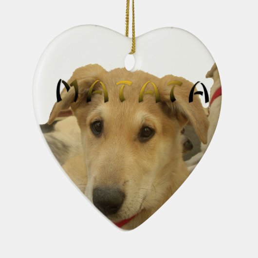 Hakuna Matata Ik weet wat je denkt. Keramisch Ornament (Rechts)