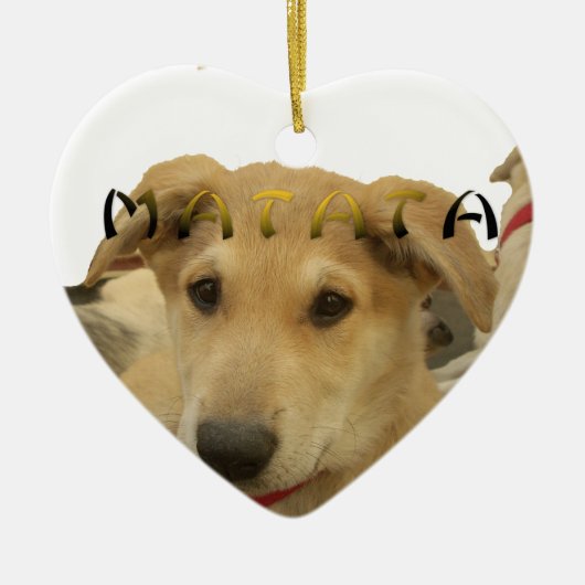 Hakuna Matata Ik weet wat je denkt. Keramisch Ornament (Voorkant)