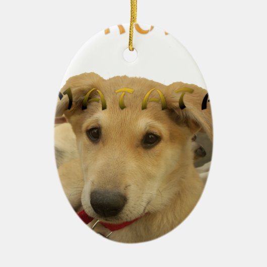 Hakuna Matata Ik weet wat je denkt. Keramisch Ornament (Voorkant)