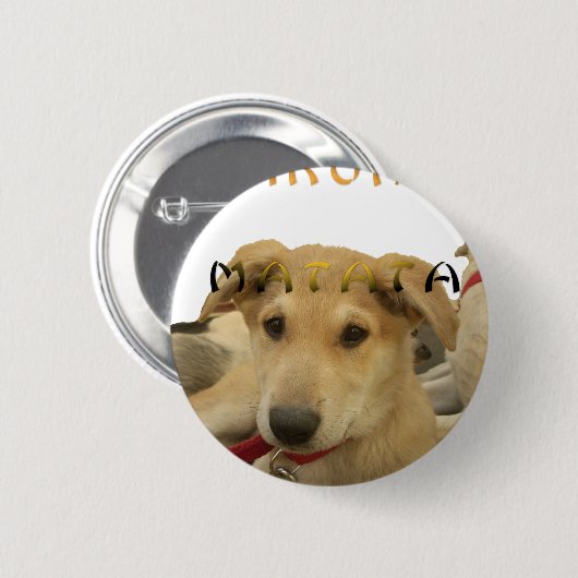 Hakuna Matata Ik weet wat je denkt. Ronde Button 5,7 Cm (Voorkant /achterkant)