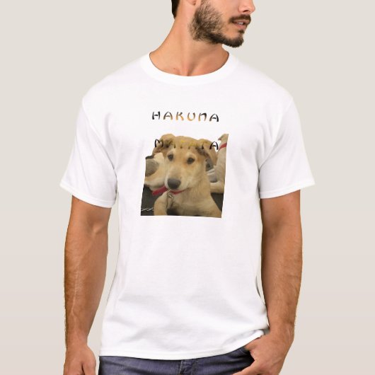 Hakuna Matata Ik weet wat je denkt. T-shirt (Voorkant)