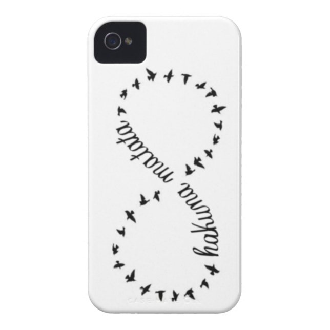 Hakuna Matata infinity symbool iphone 4/4-hoesje Case-Mate iPhone Case (Achterkant)