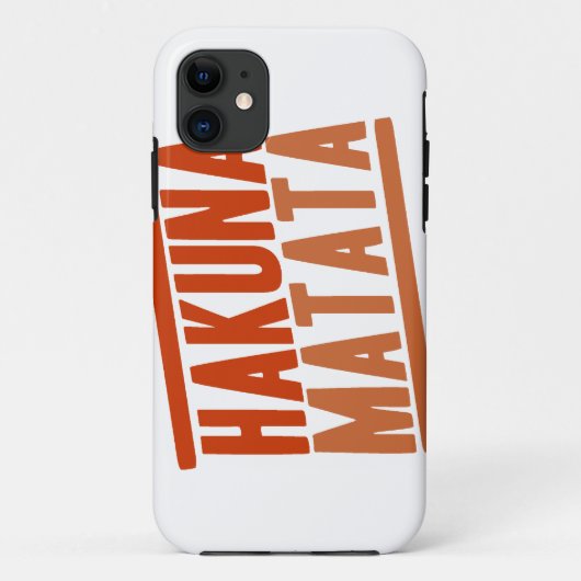 Hakuna Matata iPhone Case (Achterkant)