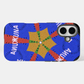 Hakuna Matata Iridiscent Blue Case-Mate iPhone Case (Achterkant (horizontaal))