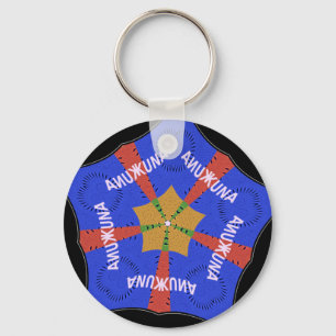 Hakuna Matata Iridiscet Blauwe Sleutelhanger
