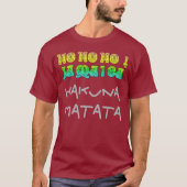 Hakuna Matata Jamaica Kerst T-shirt (Voorkant)