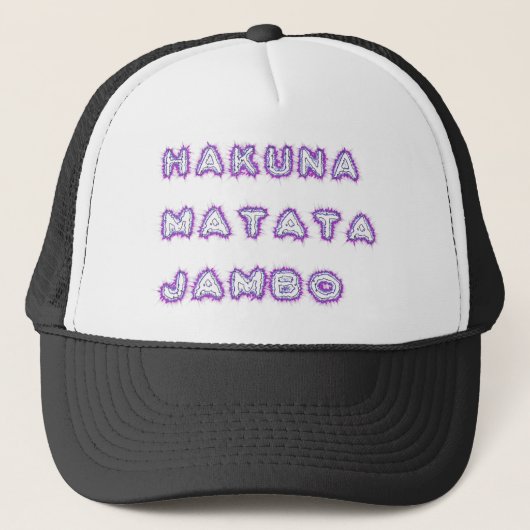 HAKUNA MATATA JAMBO GIFTS TRUCKER PET (Voorkant)