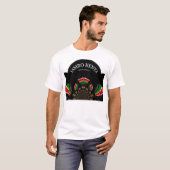 Hakuna Matata Jambo Kenia Droog V-hals T-shirt Wit (Voorkant volledig)
