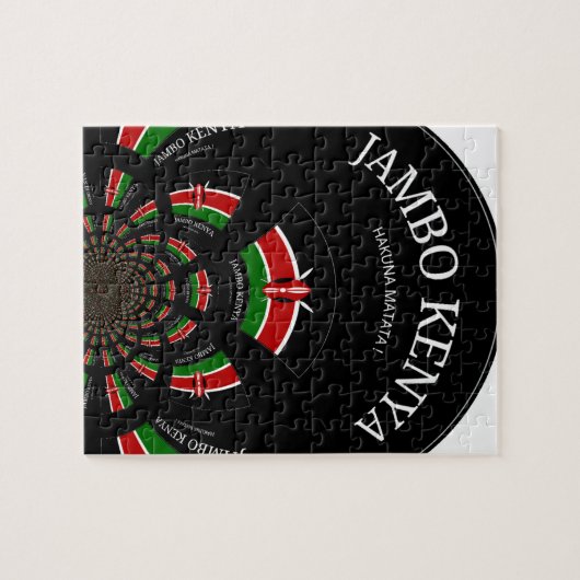Hakuna Matata Jambo Kenya Legpuzzel (Horizontaal)