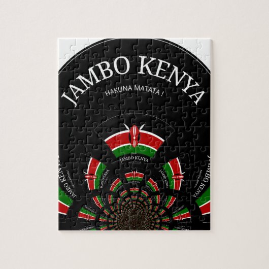 Hakuna Matata Jambo Kenya Legpuzzel (Verticaal)