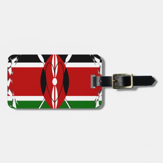 Hakuna matata Karaibu Kenya Bagagelabel (Voorkant horizontaal)