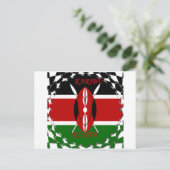Hakuna matata Karaibu Kenya Briefkaart (Staand voorkant)
