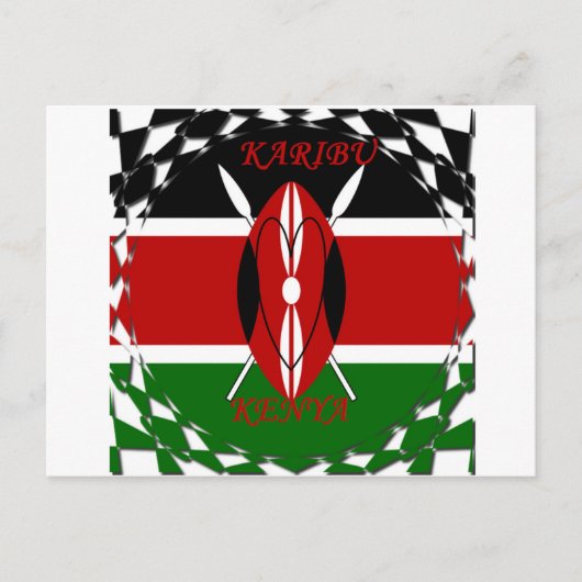 Hakuna matata Karaibu Kenya Briefkaart (Voorkant)