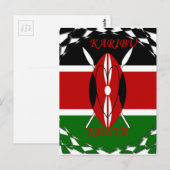 Hakuna matata Karaibu Kenya Briefkaart (Voorkant / Achterkant)