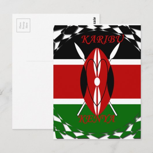 Hakuna matata Karaibu Kenya Briefkaart (Voorkant / Achterkant)
