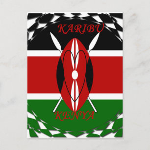 Hakuna matata Karaibu Kenya Briefkaart