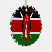 Hakuna matata Karaibu Kenya Keramisch Ornament (Rechts)