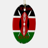 Hakuna matata Karaibu Kenya Keramisch Ornament (Rechts)