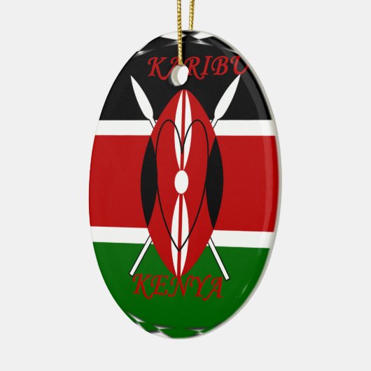 Hakuna matata Karaibu Kenya Keramisch Ornament (Links)