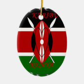Hakuna matata Karaibu Kenya Keramisch Ornament (Voorkant)