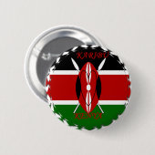 Hakuna matata Karaibu Kenya Ronde Button 5,7 Cm (Voorkant /achterkant)