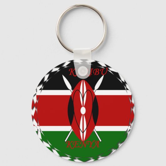 Hakuna matata Karaibu Kenya Sleutelhanger (Voorkant)