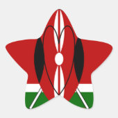 Hakuna matata Karaibu Kenya Ster Sticker (Voorkant)