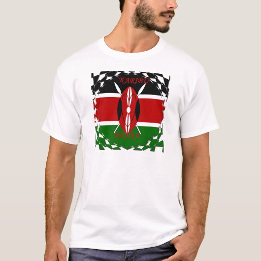Hakuna matata Karaibu Kenya T-shirt (Voorkant)