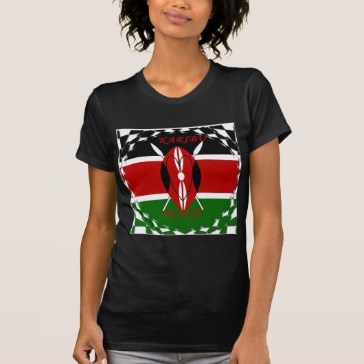 Hakuna matata Karaibu Kenya T-shirt (Voorkant)