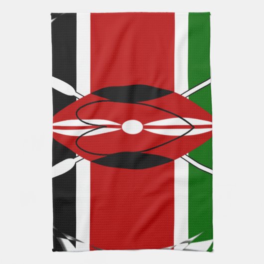 Hakuna matata Karaibu Kenya Theedoek (Verticaal)