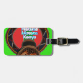 Hakuna Matata Kenya Art Print Product aanpassen Bagagelabel (Voorkant horizontaal)