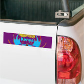 Hakuna Matata Kenya Butterfly Art Print/Grafisch Bumpersticker (Op Truck)