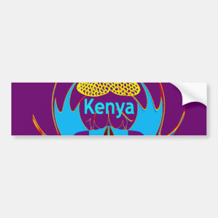 Hakuna Matata Kenya Butterfly Art Print/Grafisch Bumpersticker