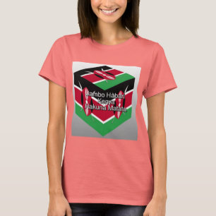 Hakuna Matata Kenya Creëer je eigen kleine vlag T-shirt