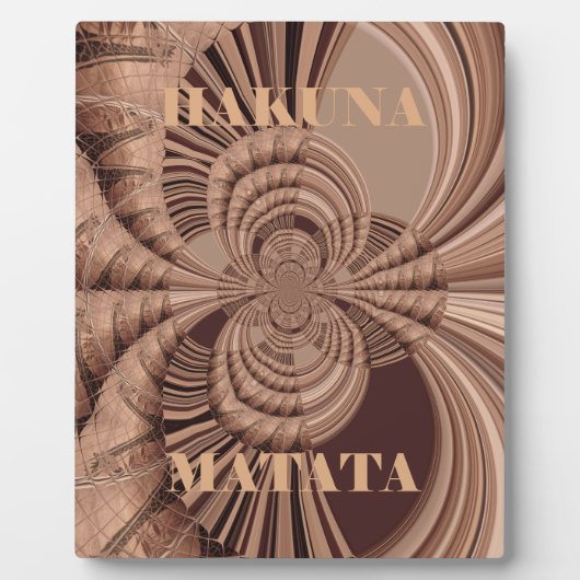 Hakuna Matata Kenya Giraffe Safari Woven Sourveni Fotoplaat (Voorkant)