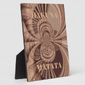 Hakuna Matata Kenya Giraffe Safari Woven Sourveni Fotoplaat (Zijkant)