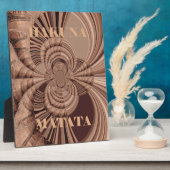 Hakuna Matata Kenya Giraffe Safari Woven Sourveni Fotoplaat (Zijkant)