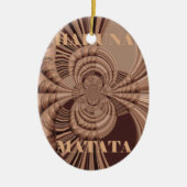 Hakuna Matata Kenya Giraffe Safari Woven Sourveni Keramisch Ornament (Voorkant)