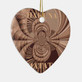 Hakuna Matata Kenya Giraffe Safari Woven Sourveni Keramisch Ornament (Rechts)