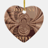 Hakuna Matata Kenya Giraffe Safari Woven Sourveni Keramisch Ornament (Voorkant)