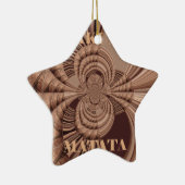 Hakuna Matata Kenya Giraffe Safari Woven Sourveni Keramisch Ornament (Rechts)