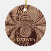 Hakuna Matata Kenya Giraffe Safari Woven Sourveni Keramisch Ornament (Voorkant)